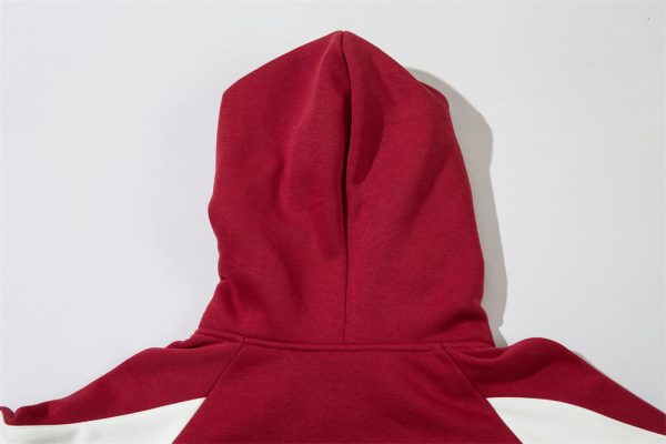 2401260729420321300-1 European And American Style Color Contrast Patchwork Brushed Hoody