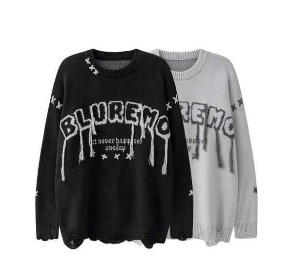 2402211231460328200 Original Men's And Women's Round Neck Knitted Sweater