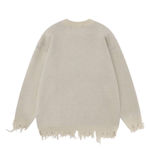 3b15a6dc-17c7-4460-82ec-9307254706a7-1 Men's Spider Web Crew Neck Brocade Casual Sweater