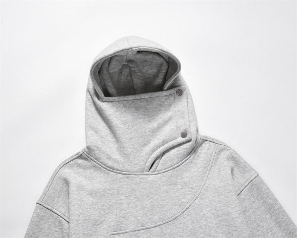 47122ee5-5b62-4e33-b499-ad727587854b-1 Men's Niche Irregular Stitching Loose Casual Autumn And Winter Fleece-lined Pullover