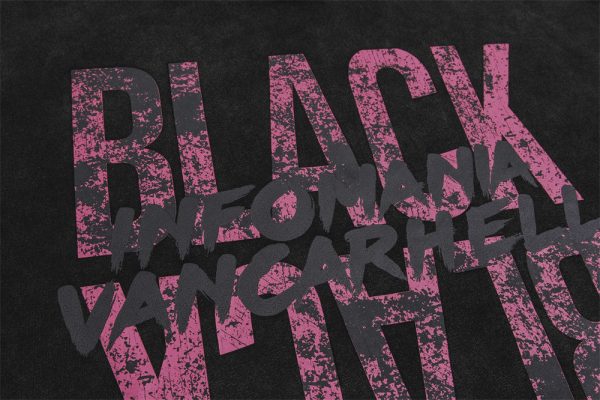 964e18c3-d462-4052-aa47-1a6ef217c901-1 Distressed Letters Printed Velvet Padded Hooded Sweatshirt