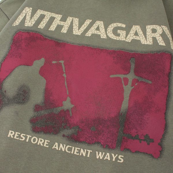 O1CN01u9Umil1uQFZ7QRvEq__3362116031-0-cib-1 Street Depressed Cross Velvet Padded Hooded Sweatshirt