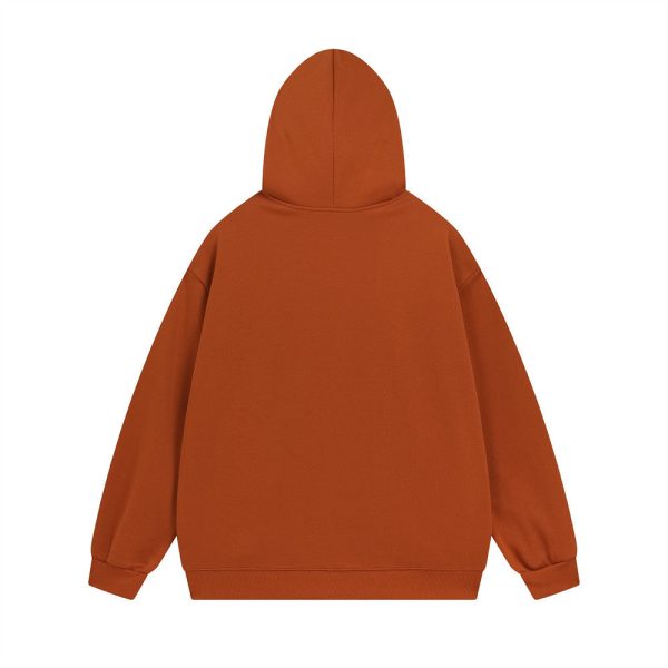 df120222-df55-452c-8bbc-44d6233aaab5-1 Chain Embroidery Letters Velvet Padded Hooded Sweatshirt