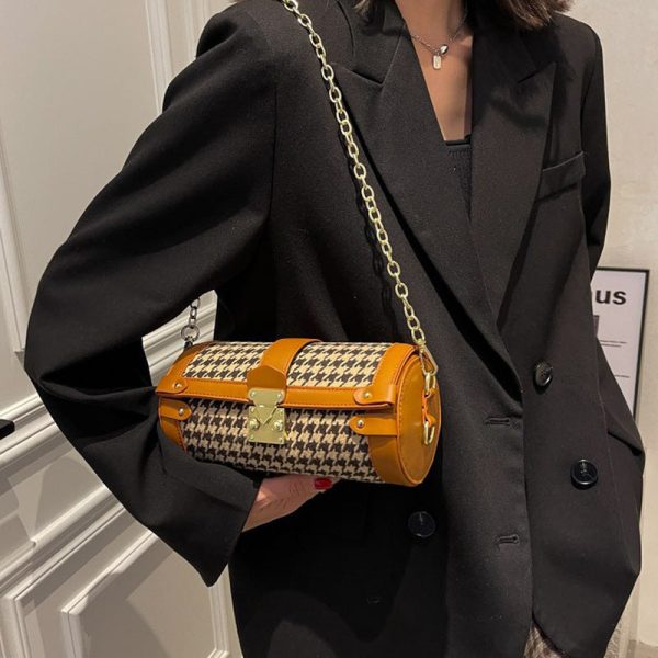 1b8602ea-a628-494e-a00c-0367aa55c7ba.jpg Winter New Chain Plaid Pillow Bag