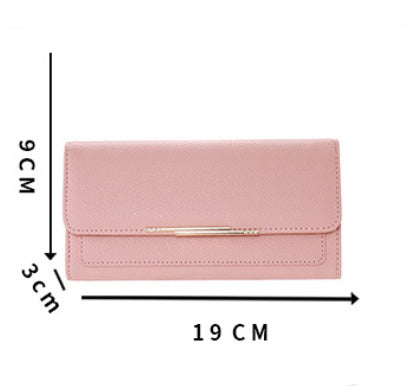 1ea2b04a-49bf-41ed-86bc-21c1b5578410.jpg New Ladies' Purse Tri-fold Litchi Pattern