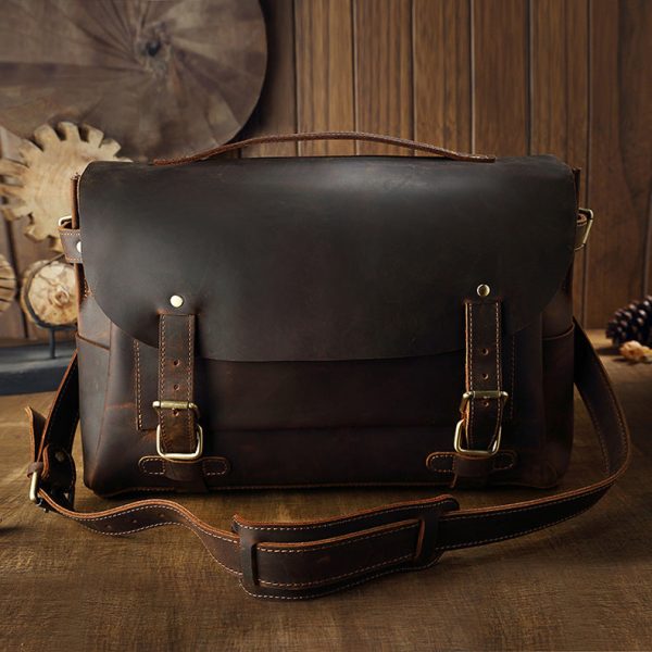 2b18a71c-154e-4093-84c9-312b91ba20ba.jpg Handmade First Layer Cowhide Retro Single Shoulder Bag