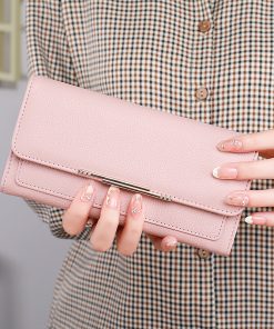 4714dba5-b152-4e33-9315-fae58f0507bb.jpg New Ladies' Purse Tri-fold Litchi Pattern