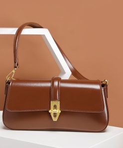 cb72cfd8-21f9-4938-927b-ad4ee0e2c1ea.jpg Advanced Texture Wild Baguette Armpit Crossbody Leather Women's Bag