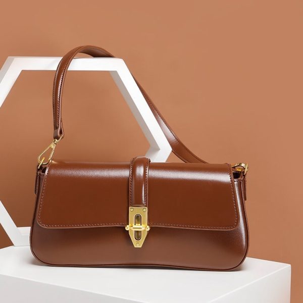 cb72cfd8-21f9-4938-927b-ad4ee0e2c1ea.jpg Advanced Texture Wild Baguette Armpit Crossbody Leather Women's Bag