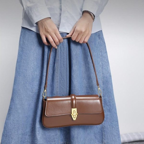 e47a666b-395f-40b2-81d1-6caf3cad6746.jpg Advanced Texture Wild Baguette Armpit Crossbody Leather Women's Bag